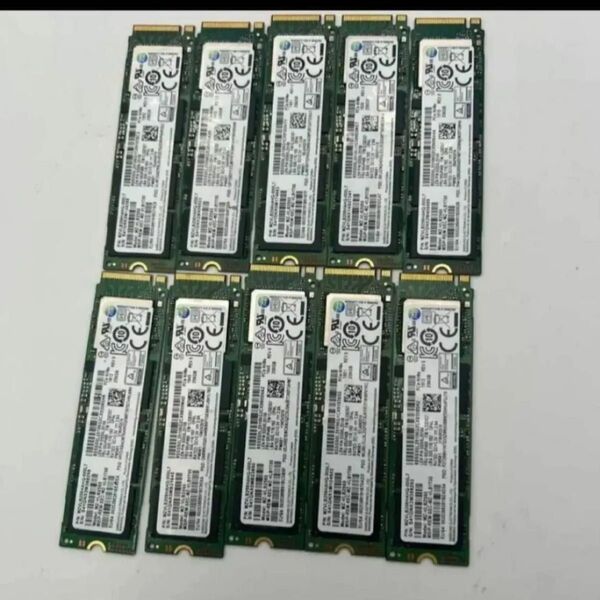 SAMSUNG MZVLB256HAHQ-000L7 256GB NVMe M.2 10枚セット