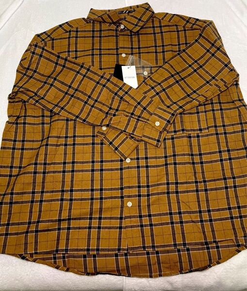 タグ付き新品未使用 Plaid long sleeve flannel shirt / チェック柄長袖ネルシャツ