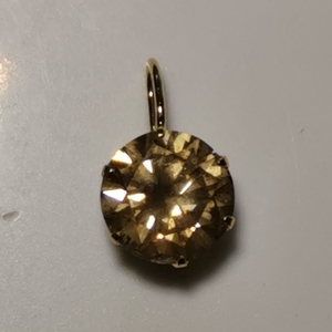 0.83 carat one bead diamond K18 top diamond 18 gold 