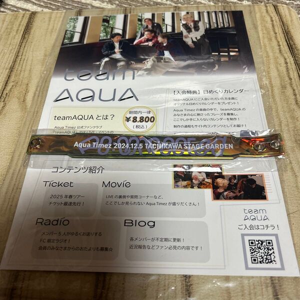 ★ Aqua Timez アクアタイムズ 立川ガーデンステージ リストバンド ★