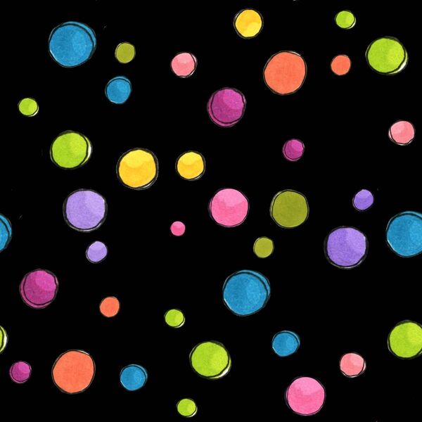 ロラライハリス Dream Dots 黒生地