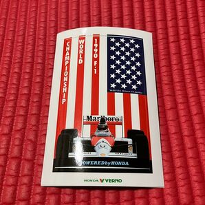 ☆'89HONDA Mclaren ステッカー F1