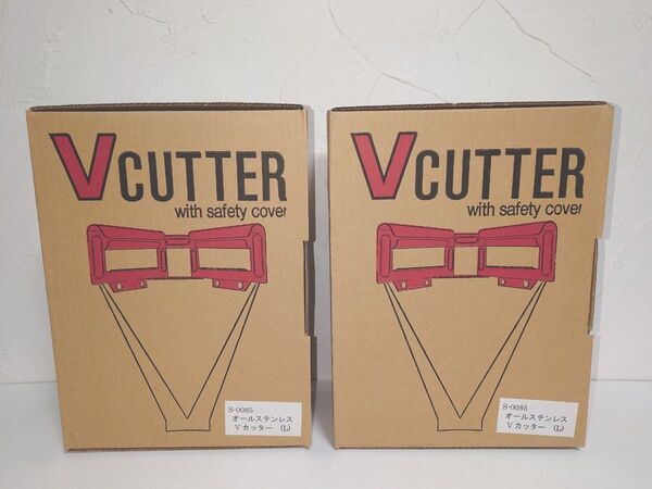 【2個セット】オールステンレス Vカッター(L)S-0085 新考社 18L缶 VCUTTER
