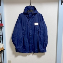 【送料無料】90s FIRST DOWN マウンテンパーカー vintage 古着 ヒップホップ ブルー_画像2