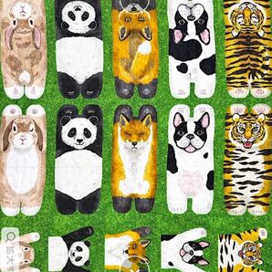 新柄入荷 生地 コッカ『ゴロリンアニマル』110×100cm