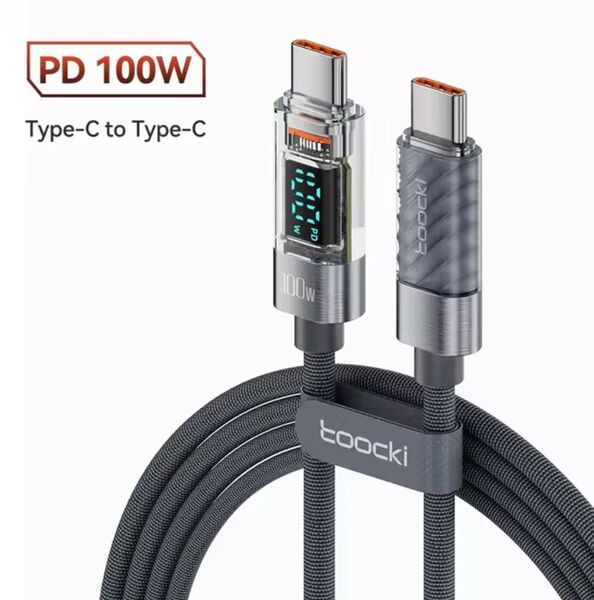Type-C to Type-C 急速充電ケーブル ディスプレイ 2m 100W PD USB
