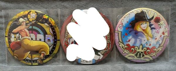ONEPIECE 輩缶バッジ ウソップ サカズキ 赤犬 キャベンディッシュ