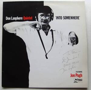 ◆ DON LANPHERE Quintet / Into Somewhere (サイン入) ◆ Hep 2022 (U.K.) ◆ S