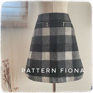 PATTERN fiona チェックミニスカート