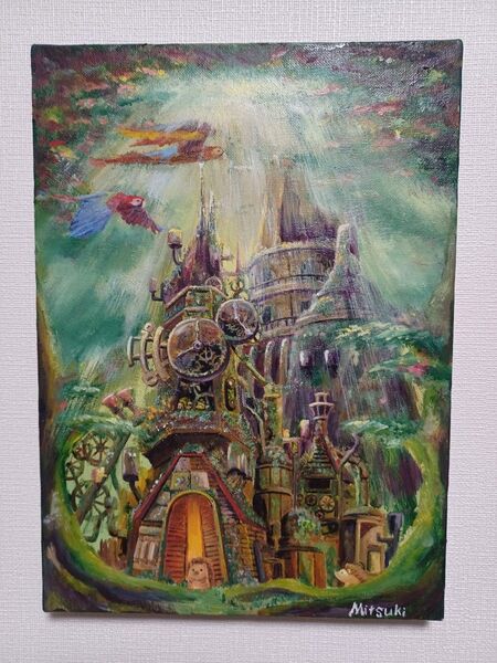 油彩 絵画 イラスト ファンタジー風景