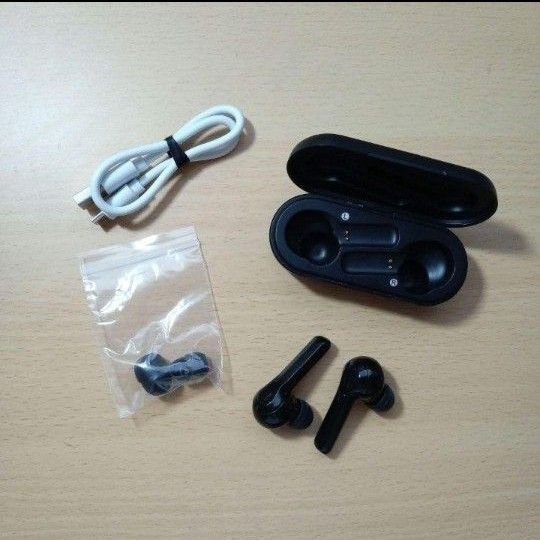 ワイヤレスイヤフォン イヤホン ブラック Bluetooth 黒