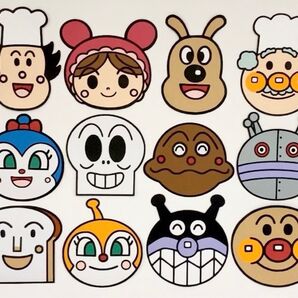 アンパンマン 壁面 壁 飾り 画用紙 誕生日 幼稚園 保育園 ペーパークラフト キャラクター