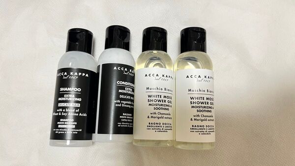 ACCA KAPPA 40ml ミニ シャンプー 1本 コンディショナー 1本ボディーウォッシュ 2本 (合計4個)