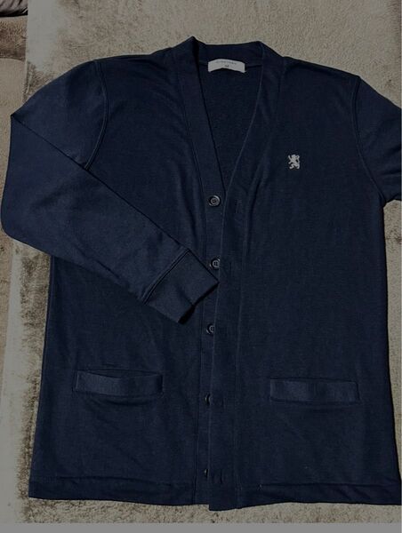 GIORDANO スウェット Vネックカーディガン M ブラック