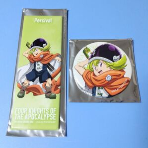 七つの大罪 黙示録の四騎士 パーシバル 缶バッジ2点セット ベースヤードトーキョー トレーディングスクエアロングカンバッジ