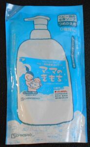 Жидкое мыло Детское пенное мыло для всего тела CS Ji no Shiosha Mama's Kimochi Refill 280ml 1 пакетик Новый и неиспользованный