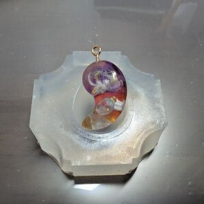 レジンアート作品 茜空(クラゲ)