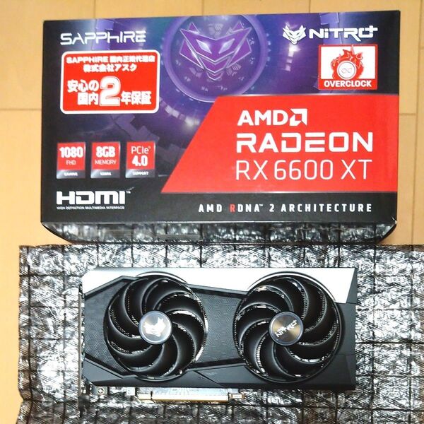 SAPPHIRE NITRO+ Radeon RX 6600 XT GAMING OC 8G GDDR6