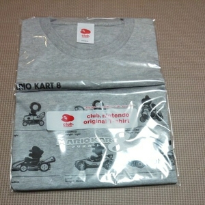  free shipping new goods unopened Club Nintendo Mario Cart 8 T-shirt size L