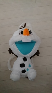  hole . snow. woman .2* Olaf soft toy rucksack 30cm