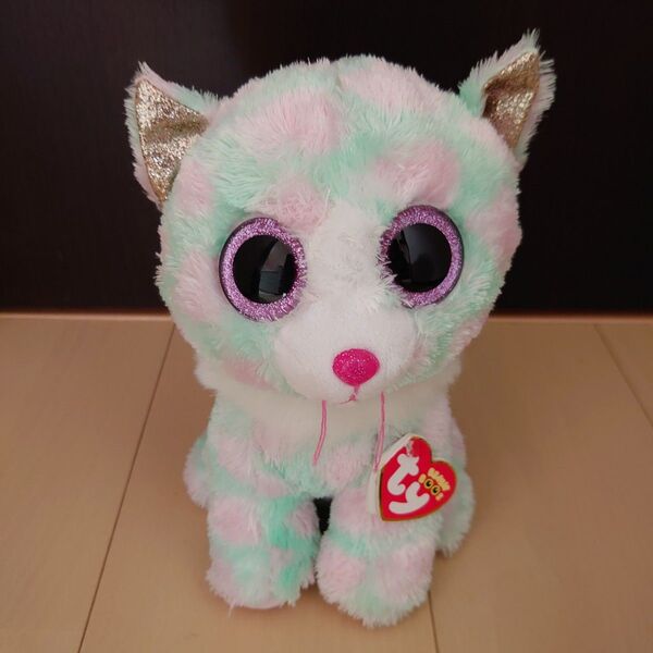 【未使用に近い】Ty ぬいぐるみ BEANIE BOO'S ビーニーブーズ ねこ人形