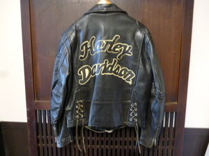 Harley Davidson rider's jacket size M Harley Davidson double black black leather jacket 