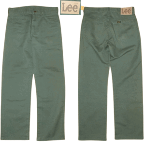 ★送料込み★ 80's 90's ヴィンテージ 古着 Lee リー ツイルパンツ グリーン ライダース RIDERS アメリカ製 made in USA
