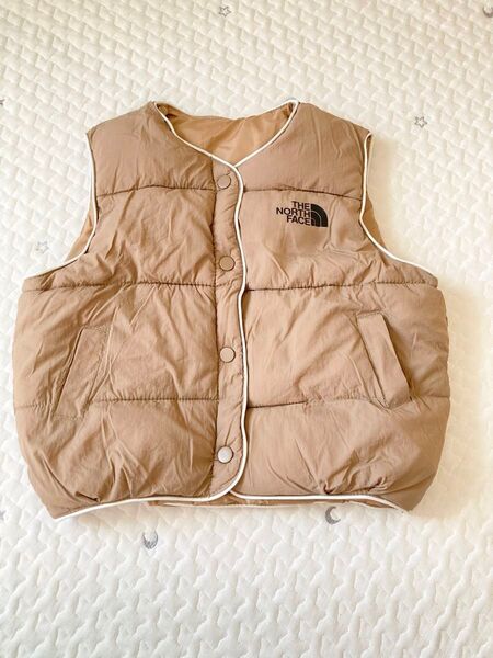 新品 韓国子供服 ダウンベスト アウター ブラウン 100