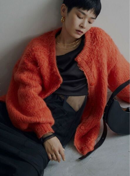新品タグ付き ameri 2WAY MOHAIR SHAGGY KNIT