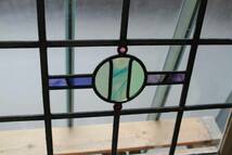 1S-620　ステンドグラス　幾何学　ジュエルガラス　マーブルガラス/英国アンティーク/イギリス_画像4