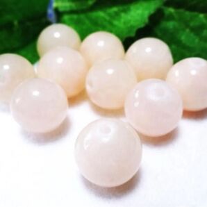 ★10粒★淡いピンクカルサイト★10mm●天然石