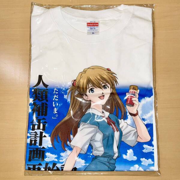 XL サイズ アスカ 空 2009 UCC MILK COFFEE EVANGELION Project Tシャツ エヴァンゲリオン エヴァ博 缶 コーヒー グッズ ラスト1