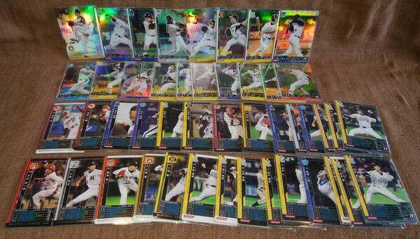 コナミ BBH ベースボールヒーローズ プロ野球 カード いろいろ まとめて まとめ売り 光り物有り 全てビニールスリーブケース入 46枚