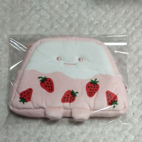 すみっコぐらし ぬいぐるみポーチ サクマ いちごみるく やま