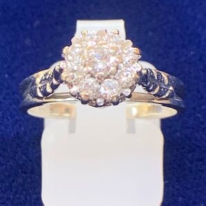 K10 ホワイトゴールド ダイヤモンドリング