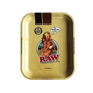 ◆送料無料◆新品 RAW 正規品 メタルトレイガールラージ ロッキンジェリービーン 手巻きタバコ 喫煙具 トレー