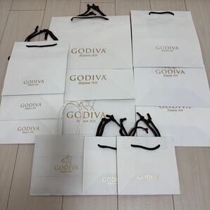 GODIVA ショップ袋 複数セット ショッパー バレンタインチョコ プレゼント