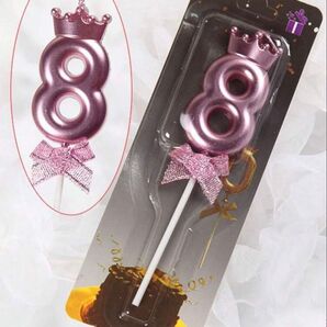ケーキキャンドル ピンク 8
