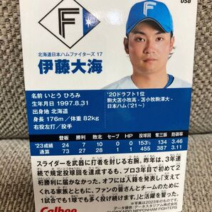 2024プロ野球チップス エラーカード 伊藤大海