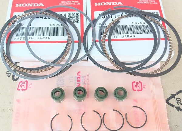 ■送料込み■CM400 CB400T CB400N CB400D ピストンリング クリップ バルブステムシール HONDA エンジン シリンダー