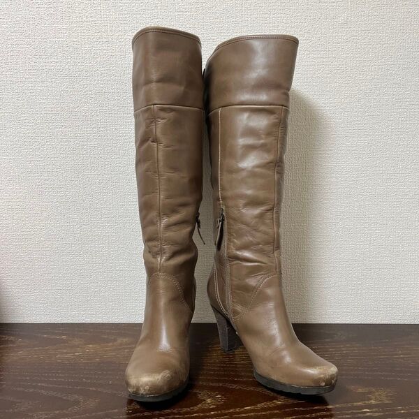 Clarks ターンアップ ロングブーツ 5 1/2サイズ