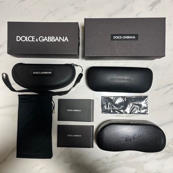 DOLCE&GABBANA 2個 RayBan 1個 Michopa 2個 RALPH 1個 メガネケース