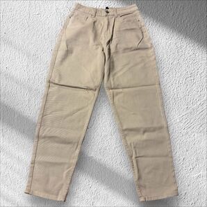 H&M ベージュ チノパン バレルレッグジーンズ