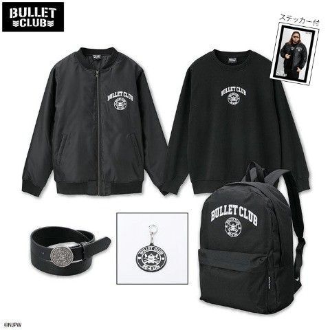 即決 新日本プロレス バレットクラブ メンズ福袋 5点セット【L】新品タグ付き BULLET CLUB 中綿ジャケット トレーナー