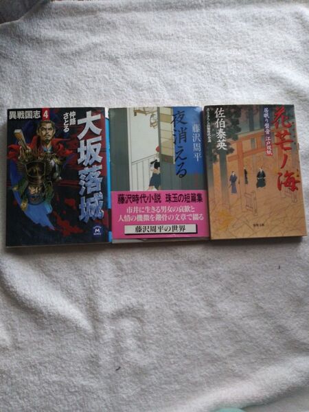 時代小説3冊セット 異戦国志4 仲路さとる & 夜消える 藤沢周平 & 花芒ノ海 佐伯泰英