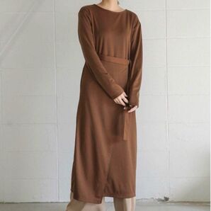 select MOCA ロングワンピース ブラウン