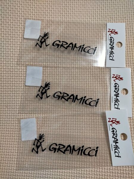 GRAMICCI ステッカー ブラック GAC-015 3枚