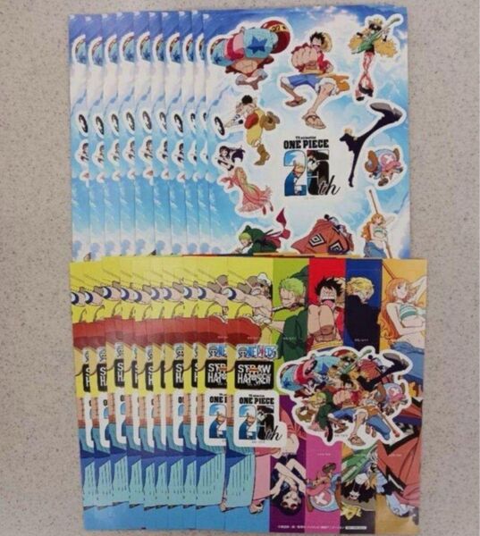 《各10枚》ワンピースセブンスタンプラリーステッカー 2種類 計20枚