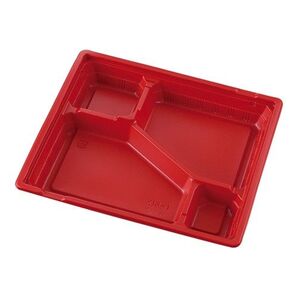 使い捨て弁当容器 KIP-1赤黒本体/蓋セット 100枚