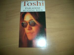 超美品！即決▲◆(Toshi) PARADISE／RUNNING WILD▲8cmCD 激レア